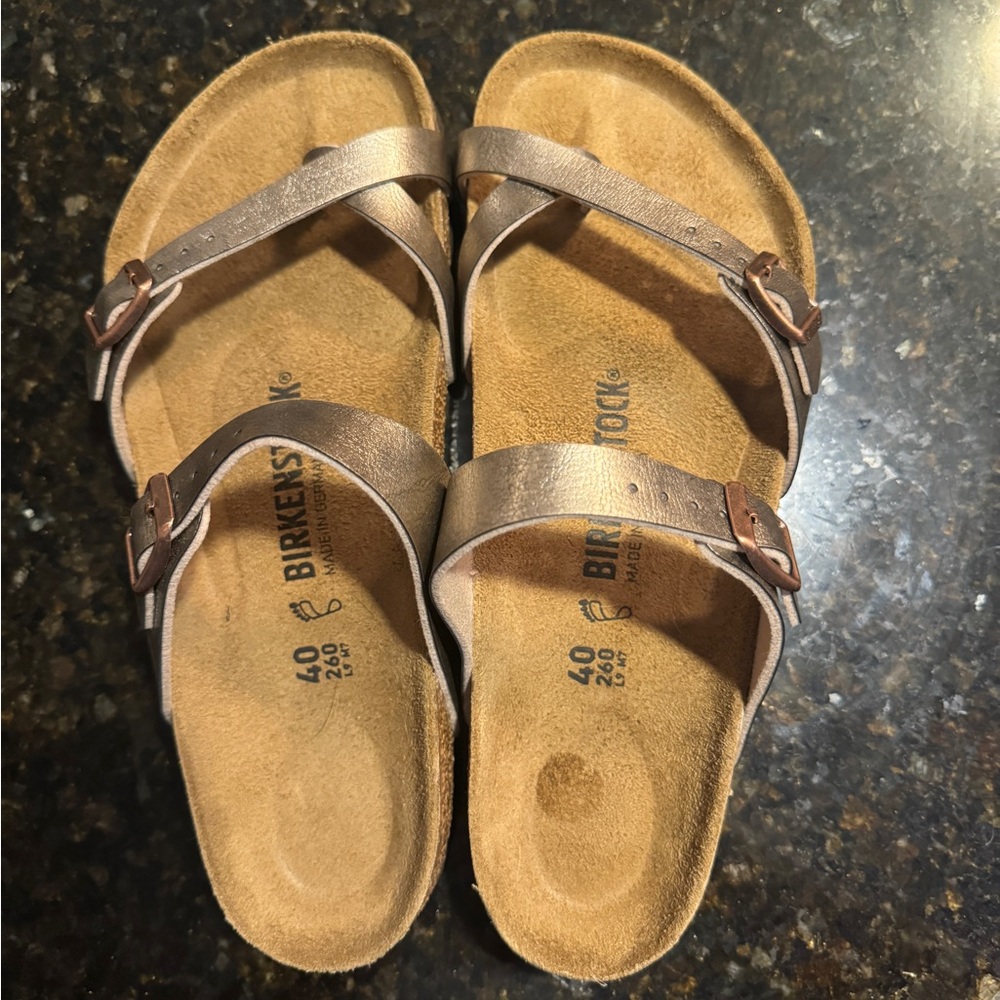 Birkenstock Tan Double Strap Sandals